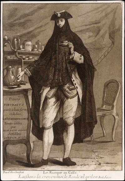 Página de título de Diversos Retratos, pub. 1775 (aguafuerte) de Jean David Genois
