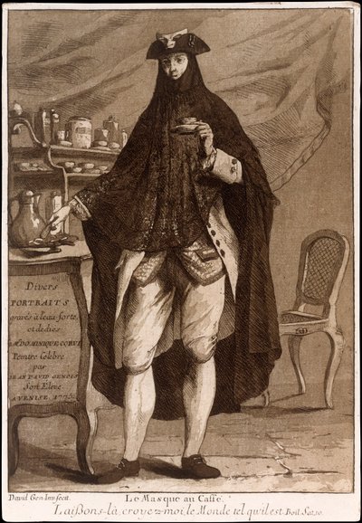 Página de título de Diversos Retratos, pub. 1775 grabado de Jean David Genois