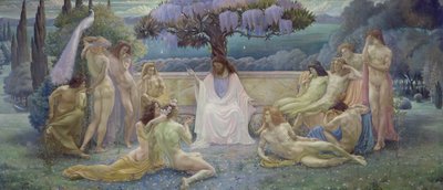 La escuela de Platón de Jean Delville