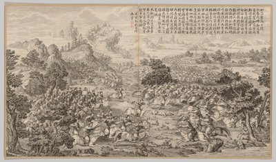 Victory at Heluo Heshi: from Battle Scenes of the Quelling of Rebellions in the Western Regions, with Imperial Poems de Jean Denis Attiret