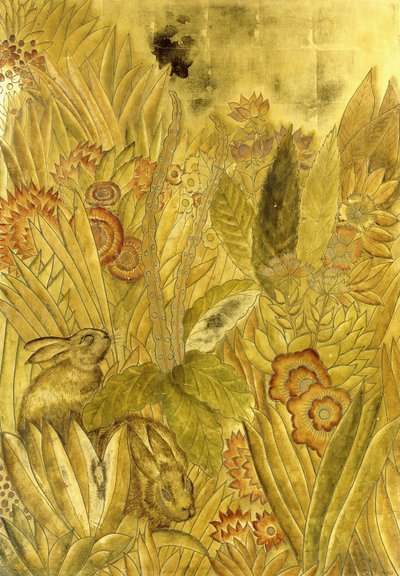 Conejos y flores; Lapins et Fleurs de Jean Dunand