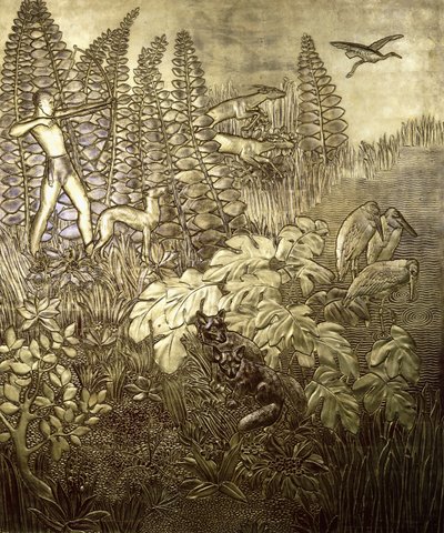 La caza, c. 1934 de Jean Dunand