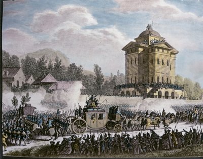 Llegada del rey Luis XVI a París tras su detención en Varennes, 25 de junio de Jean Duplessi Bertaux