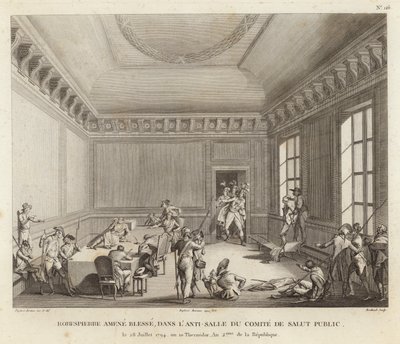 Maximilien de Robespierre lidera un asalto de Jean Duplessi Bertaux