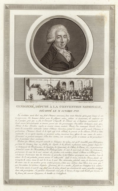 Retrato de Armand Gensonne de Jean Duplessi Bertaux