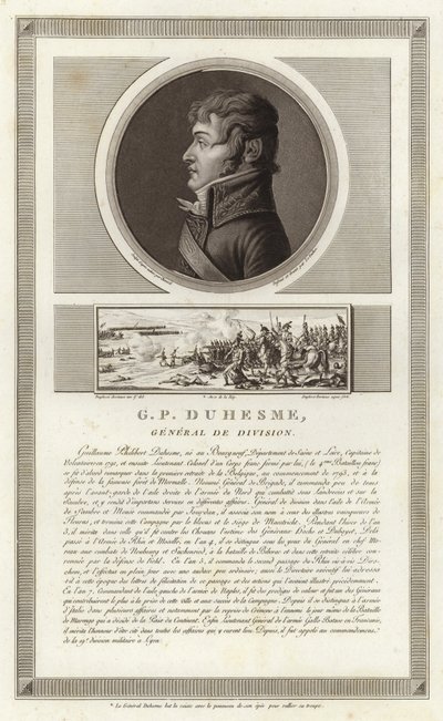 Retrato de Guillaume Philibert Duhesme de Jean Duplessi Bertaux