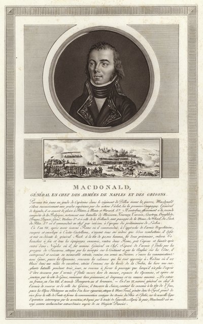Retrato de Jacques MacDonald, duque de Taranto de Jean Duplessi Bertaux