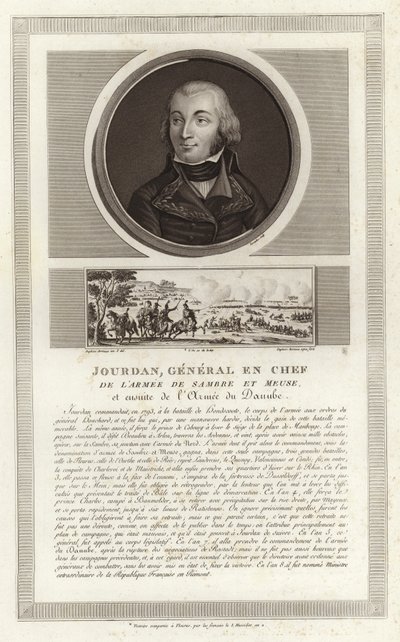 Retrato de Jean-Baptiste Jourdan, Conde Jourdan de Jean Duplessi Bertaux
