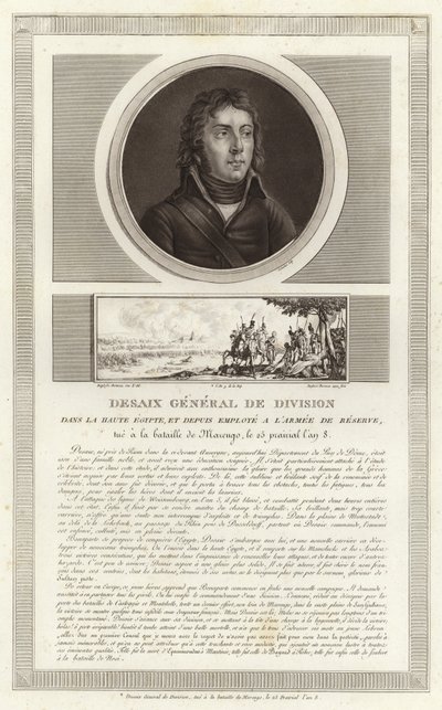 Retrato de Louis Desaix de Jean Duplessi Bertaux