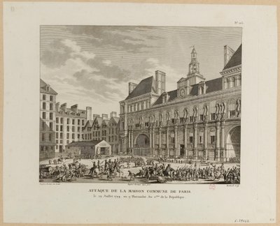 Ataque a la Maison commune en París de Jean Duplessis Bertaux