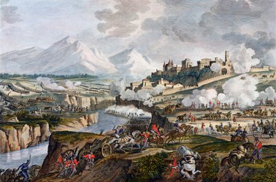 La batalla de Rovereto, Italia, 18 Fructidor, Año 4 septiembre 1796 de Jean Duplessis Bertaux