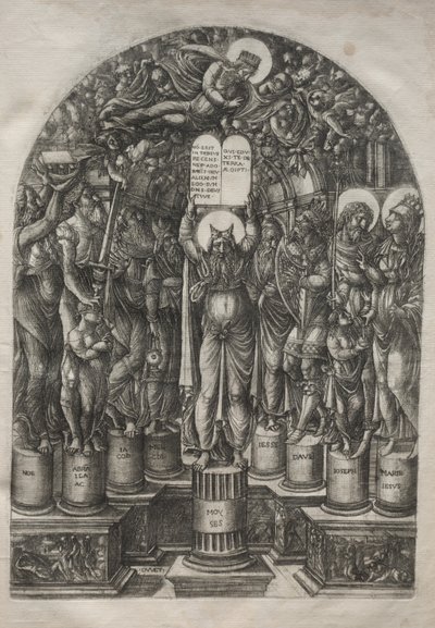 Moisés Rodeado por los Patriarcas de Jean Duvet