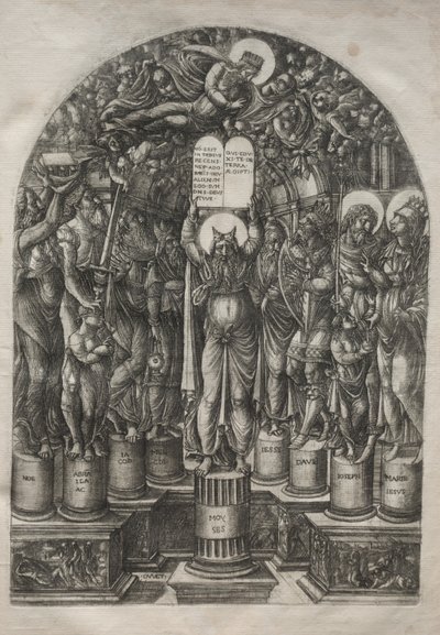 Moisés rodeado por los patriarcas de Jean Duvet