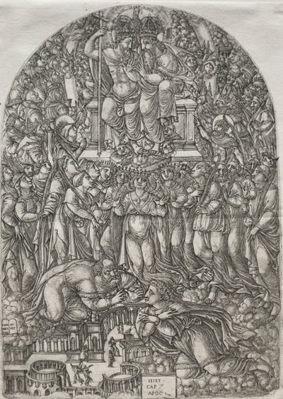 El Apocalipsis: Una multitud innumerable que está ante el trono, 1555 de Jean Duvet