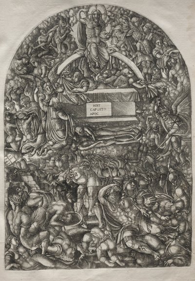El Apocalipsis: Una estrella cae y abre el infierno, 1546-1556 de Jean Duvet