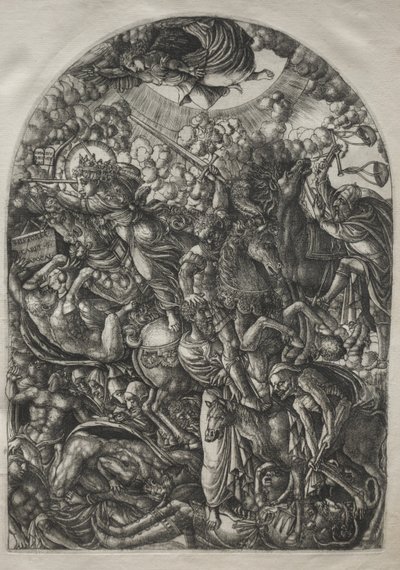 El Apocalipsis: San Juan Ve a los Cuatro Jinetes, 1546-1556 de Jean Duvet