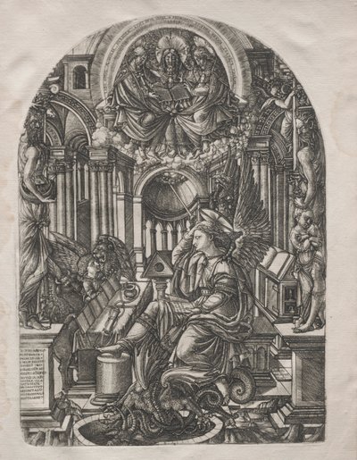 El Apocalipsis: San Juan en la Isla de Patmos, 1546-1556 de Jean Duvet