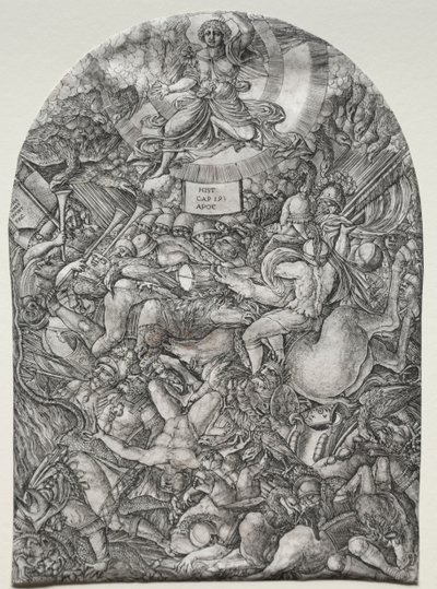 El Apocalipsis: El Ángel en el Sol Llamando a las Aves de Presa, 1500s de Jean Duvet