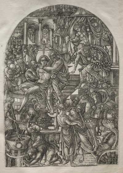 El Apocalipsis: El Martirio de San Juan Evangelista, 1546-1556 de Jean Duvet
