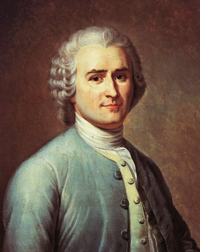 Retrato de Jean-Jacques Rousseau (pintura) de Jean Edouard Lacretelle