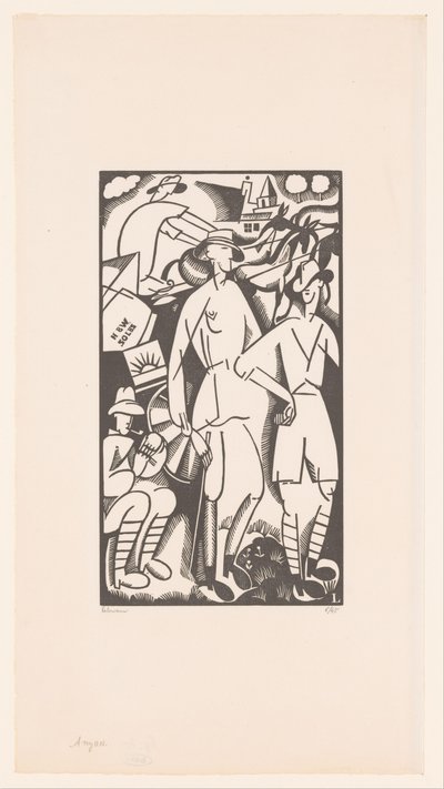 Cuatro soldados en un paisaje
Anzacs de Jean Emile Laboureur (signed by artist)
