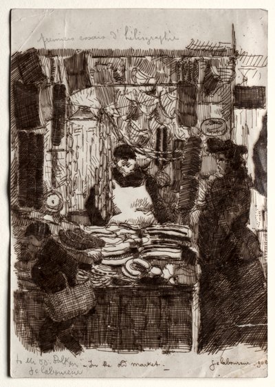 En el Mercado Viejo de Jean Emile Laboureur