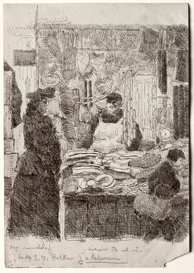 En el Mercado Viejo de Jean Emile Laboureur