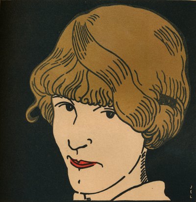 Máscara con Cabello de Oro, 1912 de Jean Emile Laboureur