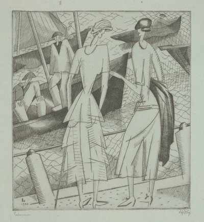 Jóvenes Mujeres en el Puerto de Jean Emile Laboureur
