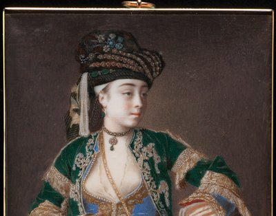 Laura Tarsi, "Una dama griega", 1745-1749 de Jean Étienne Liotard