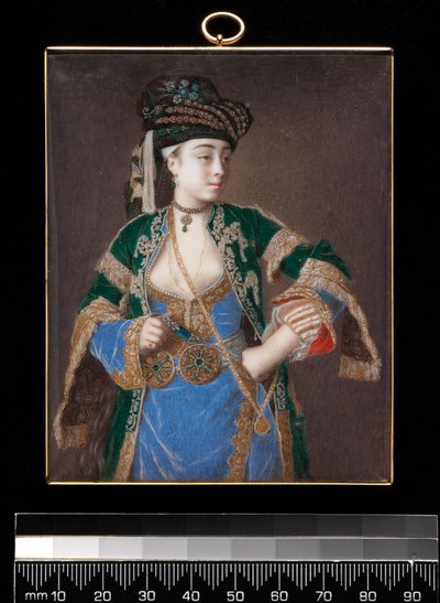 Laura Tarsi, "Una dama griega", 1745-1749 de Jean Étienne Liotard