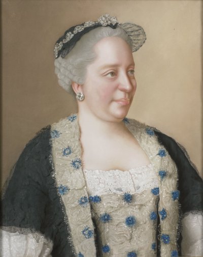 Retrato de la Emperatriz María Teresa de Austria (1717-1780) de Jean Étienne Liotard