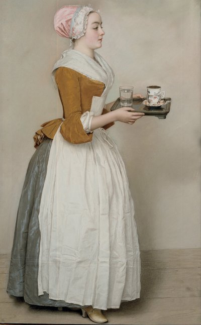 La Chica del Chocolate La Belle Chocolatière de Vienne, c. 1745 de Jean Étienne Liotard