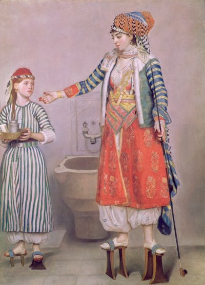 Mujer turca con su sirvienta de Jean Étienne Liotard