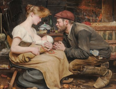 Felicidad parental. 1903 de Jean Eugene Buland