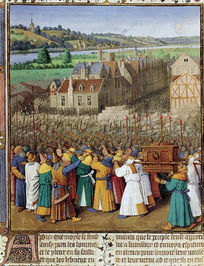 Caída de Jericó, c.1465-70 de Jean Fouquet