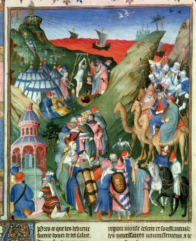 Hebreos en el desierto, ilustración de 