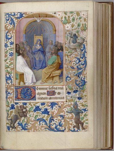 Pentecostés Libro de Horas de Jean Fouquet
