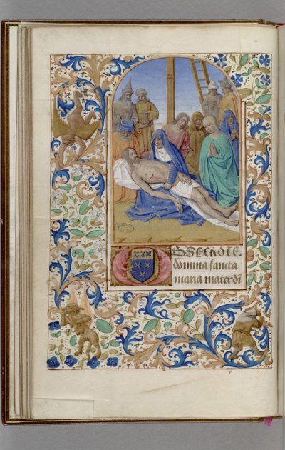 Pietà Libro de Horas, 1450-1499 de Jean Fouquet