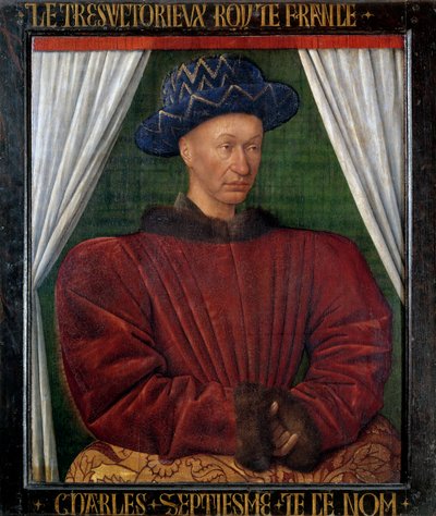 Retrato de Carlos VII (1403-1461) Rey de Francia de Jean Fouquet