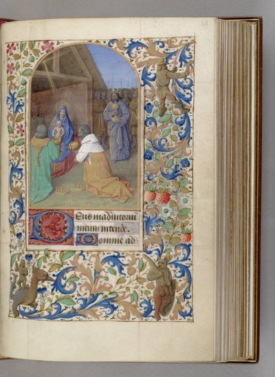 La Adoración de los Magos, Libro de Horas de Jean Fouquet