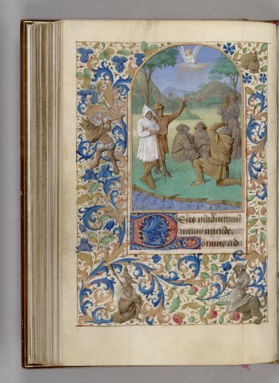 La Anunciación a los Pastores Libro de Horas, 1450-1499 de Jean Fouquet