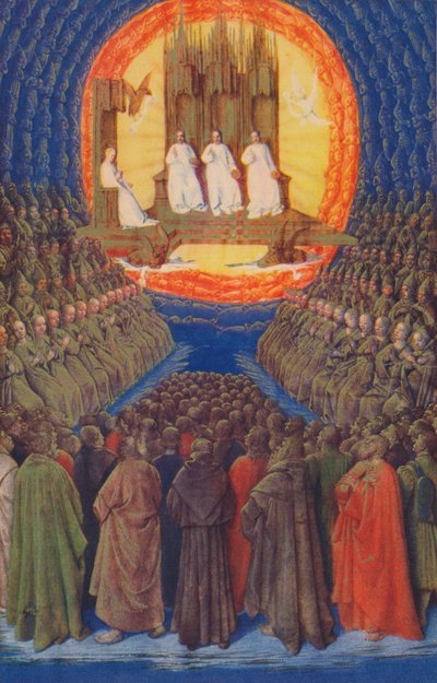 La Trinidad en su Gloria, c. 1455, 1939 de Jean Fouquet