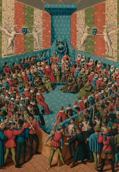 Veredicto sobre Juan II de Alençon de Jean Fouquet