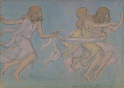 Niños jugando de Jean Francis Auburtin