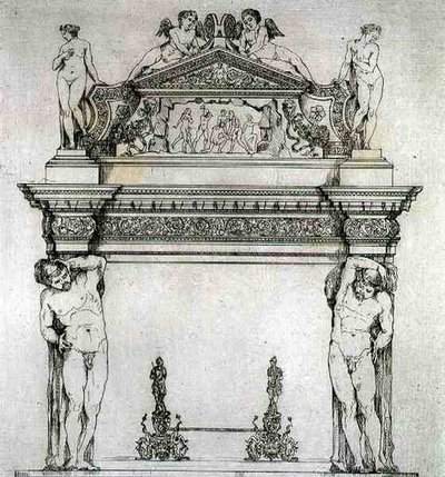 Chimenea del Salón de los Embajadores, en el Palacio Ducal, en Venecia, de 