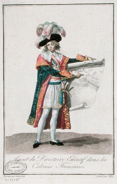 Agente colonial francés durante el período del Directorio de Jean Francois (after) Garneray