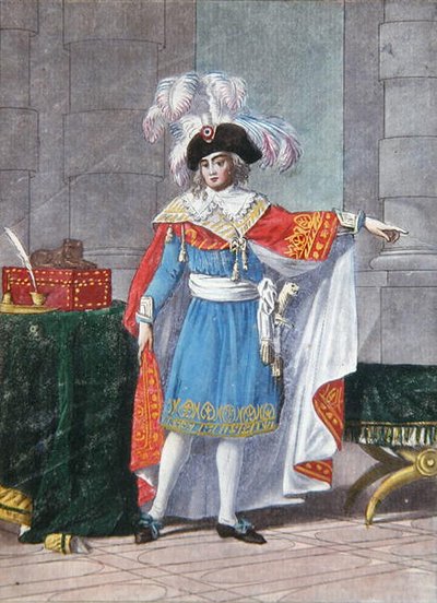 Uno de los cinco miembros del Directorio Ejecutivo del período del Directoire (1795-99) en traje formal de Jean Francois (after) Garneray