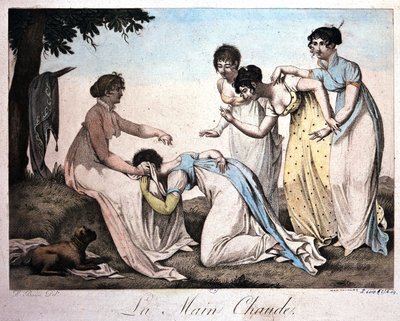 Juego de niñas: Mano caliente por Bosio v. 1820 de Jean Francois Bosio