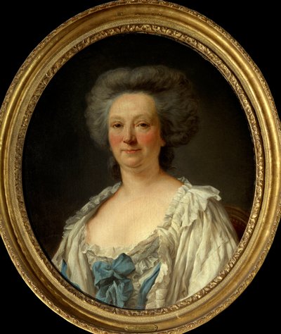 Retrato de Madame Geoffrin (Marie-Therese Rodet) (1699-1777) de Jean Francois Colson